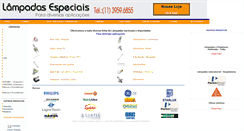 Desktop Screenshot of lampadasespeciais.com.br